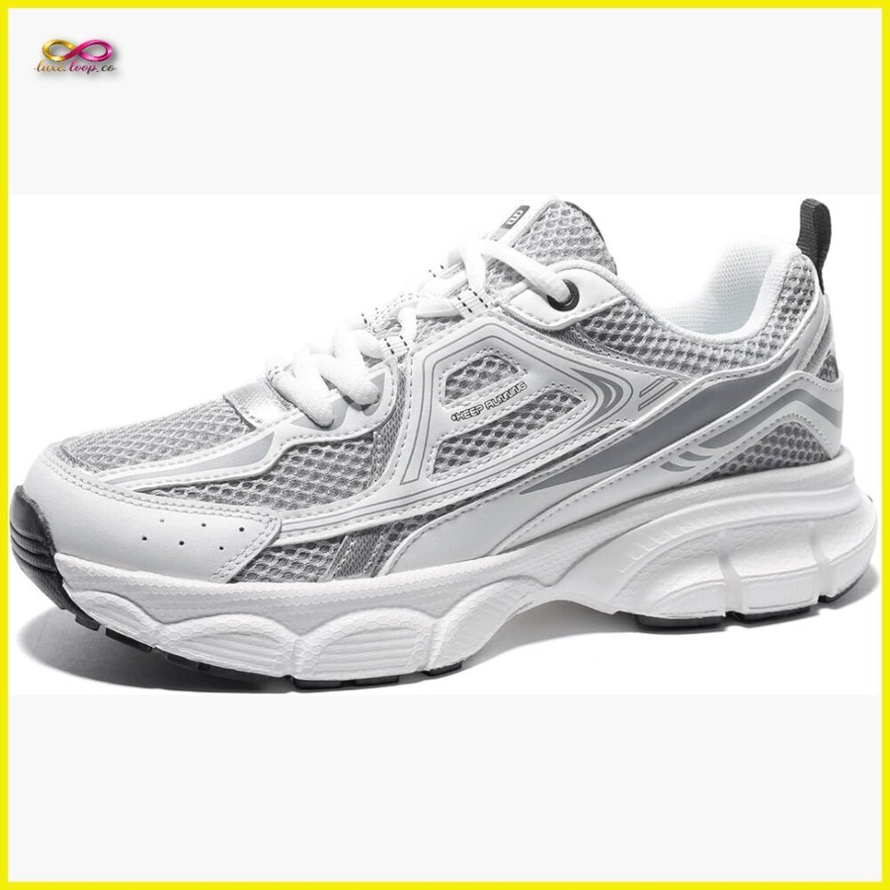 Chunky Platform Sneakers Mesh Breathable Athletic Gym Workout Tennis Shoes